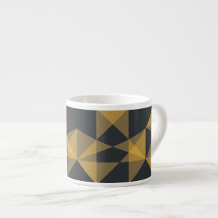 Modernes, abstraktes, urbanes geometrisches Dreiec Espressotasse