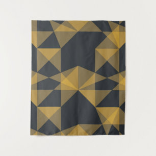 Modernes, abstraktes, urbanes geometrisches Dreiec Wandteppich