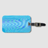 Modernes Abstraktes Wasser Sommer Psychedelic Trip Gepäckanhänger (Vorderseite (Horizontal))