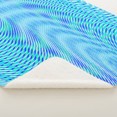 Modernes Abstraktes Wasser Sommer Psychedelic Trip Sherpadecke (3/4)