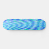 Modernes Abstraktes Wasser Sommer Psychedelic Trip Skateboard (Horizontal)