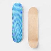 Modernes Abstraktes Wasser Sommer Psychedelic Trip Skateboard (Vorderseite)