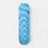 Modernes Abstraktes Wasser Sommer Psychedelic Trip Skateboard (Vorderseite)