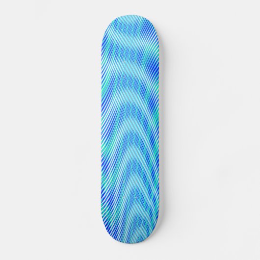 Modernes Abstraktes Wasser Sommer Psychedelic Trip Skateboard (Vorderseite)