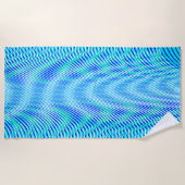 Modernes Abstraktes Wasser Sommer Psychedelic Trip Strandtuch (Vorderseite)