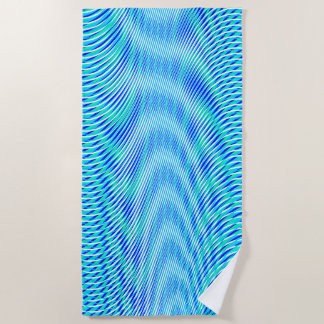 Modernes Abstraktes Wasser Sommer Psychedelic Trip Strandtuch