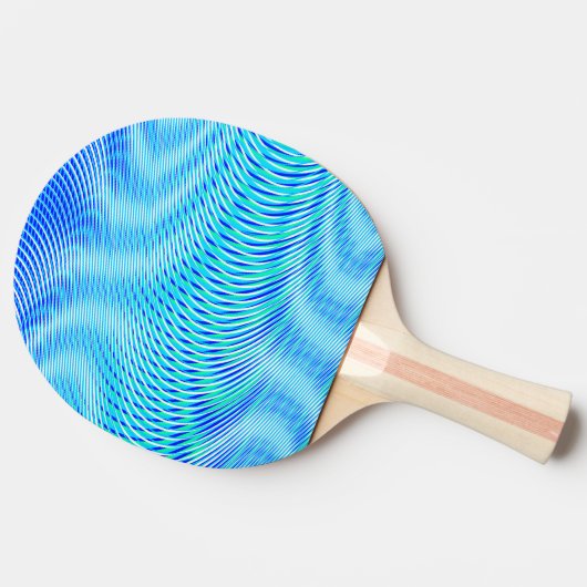 Modernes Abstraktes Wasser Sommer Psychedelic Trip Tischtennis Schläger (Seitenansicht)