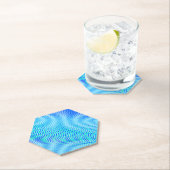 Modernes Abstraktes Wasser Sommer Psychedelic Trip Untersetzer (Vor Ort)