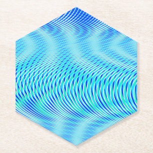 Modernes Abstraktes Wasser Sommer Psychedelic Trip Untersetzer