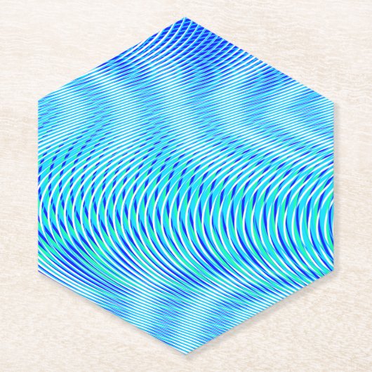 Modernes Abstraktes Wasser Sommer Psychedelic Trip Untersetzer (Vorderseite)