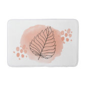 Modernes Abstraktes Wasserfarbenleaf Badematte (Vorderseite)