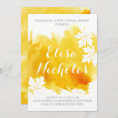 Modernes abstraktes, wasserfarbiges Brautparty Einladung (Vorne/Hinten)