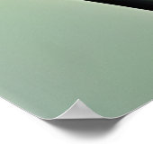 Modernes Abstraktes Watercolor, blau-grün, gelb 2 Poster (Ecke)