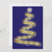 Modernes abstraktes Weihnachtskartengold Feiertagskarte (Rückseite)