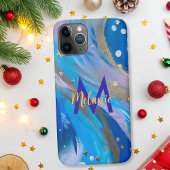 Modernes abstraktes, weißes Goldgold Case-Mate iPhone Hülle