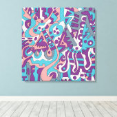 Modernes abstraktes zeichn leinwanddruck (Insitu (Holzboden))