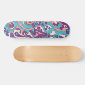 Modernes abstraktes zeichn skateboard (Horizontal)