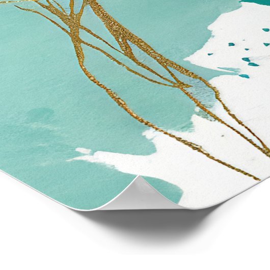 Modernes Abstraktes Zen-Poster Poster (Ecke)