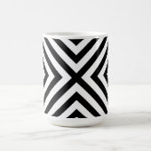 Modernes Abstraktes Zickzack Muster Kaffeetasse (Mittel)