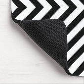 Modernes Abstraktes Zickzack Muster Mousepad (Ecke)