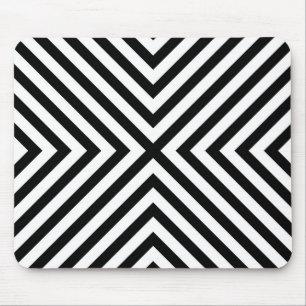 Modernes Abstraktes Zickzack Muster Mousepad
