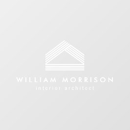 Modernes Abstraktes Zuhause-Logo Fensteraufkleber