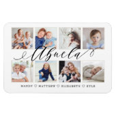 Modernes Abuela-Skript | Entenkinder - FotoCollage Magnet (Horizontal)