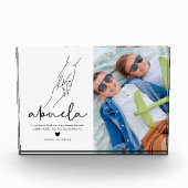 Modernes Abuela Zitat halten für Sake Fotoblock (Vorderseite)