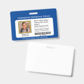 Modernes Abzeichen für den Schüler der Grundschule Ausweis (Vorder- & Rückseite)