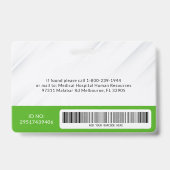 Modernes Abzeichen für einfache Unternehmensvorlag Ausweis (Back)