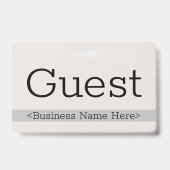 Modernes Abzeichen "Gast" Ausweis (Back)