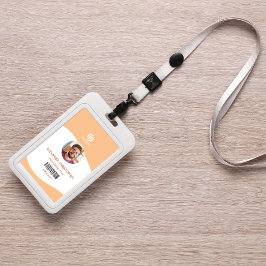 Modernes Abzeichen Minimalistischer Mitarbeiter Ausweis