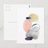 Modernes Acryldesign Postkarte (Vorne/Hinten)