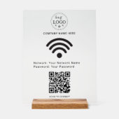 Modernes Acrylzeichen für Easy Scan zum Anschluss Acrylschild (Vorderseite)