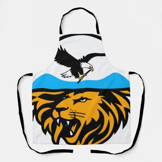Modernes Adler- und Löwendesign Schürze (Vorderseite)