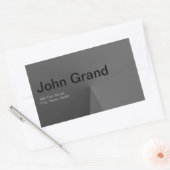 Modernes Adressenaufkleber Rechteckiger Aufkleber (Umschlag)