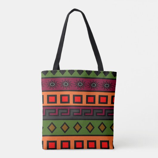 modernes afrikanisches Muster Tasche (Rückseite)