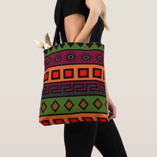 modernes afrikanisches Muster Tasche (Von Nahem)