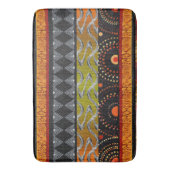 Modernes afrozentrisches Motif-Design Badematte (Vorderseite Vertikal)