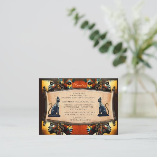 Modernes ägyptisches, islamisches, arabisches und begleitkarte (Stehend Vorderseite)