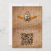 Modernes ägyptisches, islamisches, arabisches und einladung (Rückseite)