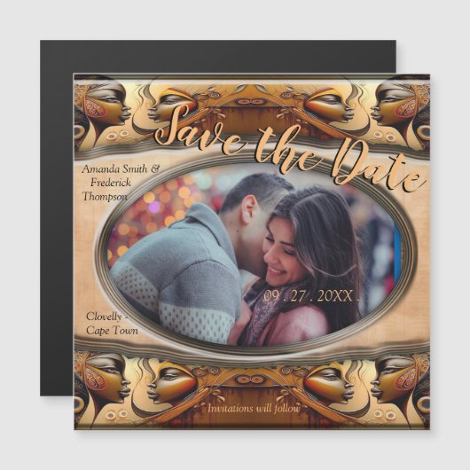 Modernes ägyptisches, islamisches, arabisches und magneteinladung (Vorne/Hinten)