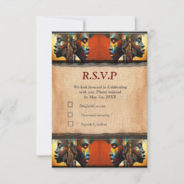 Modernes ägyptisches, islamisches, arabisches und  RSVP karte