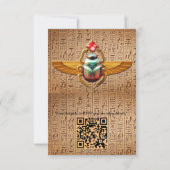 Modernes ägyptisches, islamisches, arabisches und  RSVP karte (Rückseite)