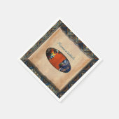 Modernes ägyptisches, islamisches, arabisches und serviette (Ecke)