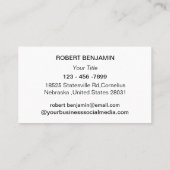 Modernes Ahornblatt Visitenkarte (Rückseite)