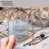 Modernes Akrylsilber fett grau Minimalistische Hoc Acryleinladungen