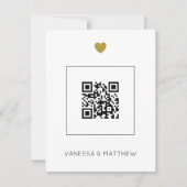 Modernes All in One-Sage QR Code Budget Hochzeit (Vorderseite)
