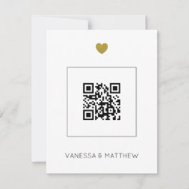 Modernes All in One-Sage QR Code Budget Hochzeit