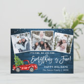 Modernes Alles ist fein Weihnachten 3 Foto (Stehend Vorderseite)